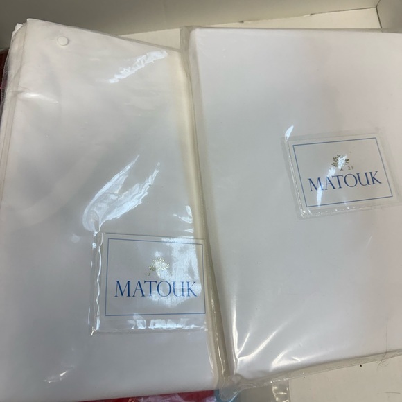 Matouk White Bed Sheet Set - Classic White Luxury